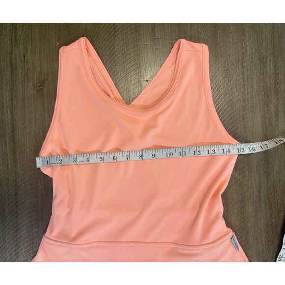 Columbia PFG Orange Total Dress Built In Shorts UPF 50 Cross Back Size Medium - Picture 9 of 16